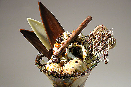 Schokoeisbecher